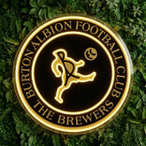 Burton Albion Crest Neon Sign