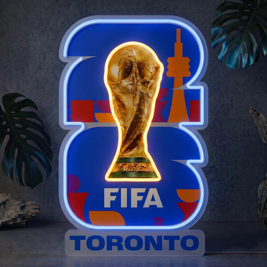 Toronto 2026 FIFA Weltmeisterschaft Neonreklame