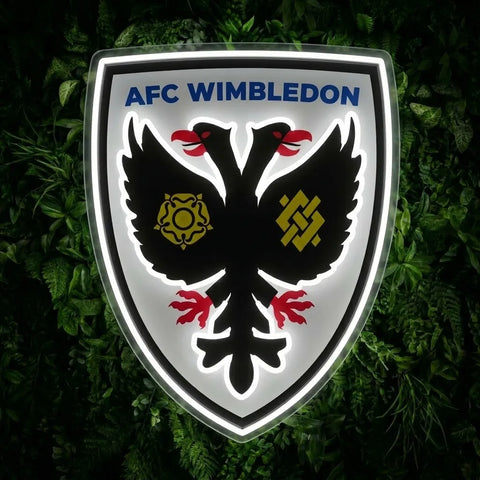 AFC Wimbledon Wappen Neonreklame