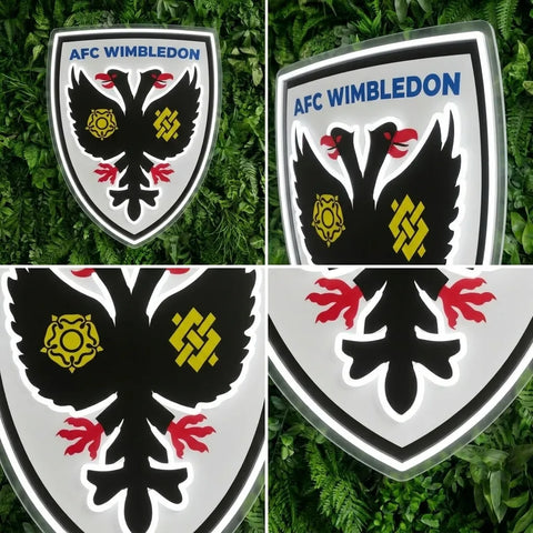 AFC Wimbledon Wappen Neonreklame
