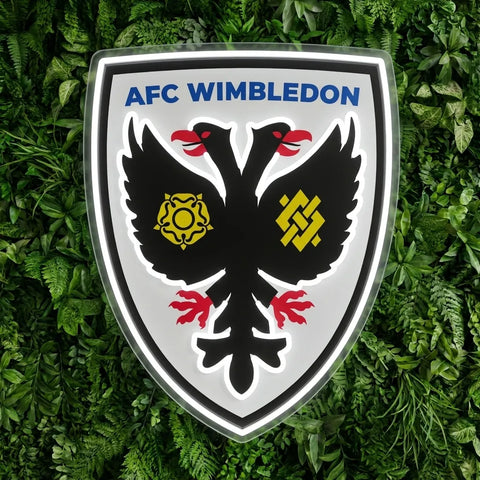 AFC Wimbledon Wappen Neonreklame