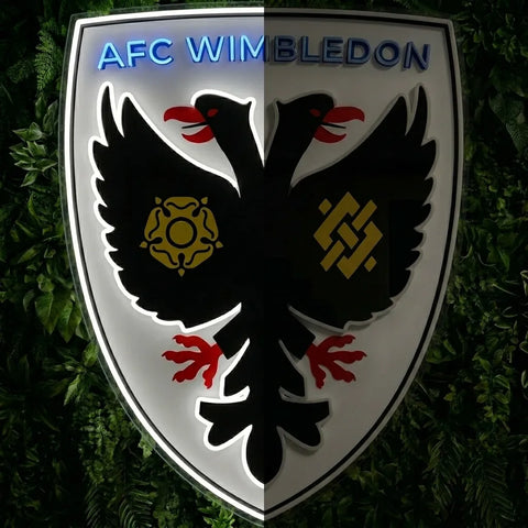 AFC Wimbledon Crests Neon Sign