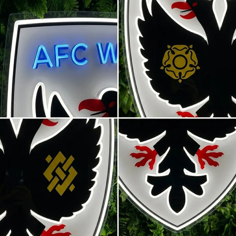 AFC Wimbledon Crests Neon Sign