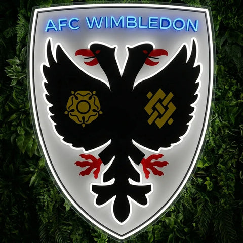 AFC Wimbledon Crests Neon Sign