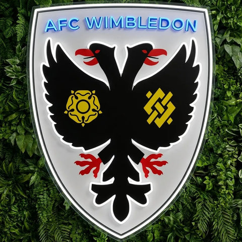 AFC Wimbledon Crests Neon Sign
