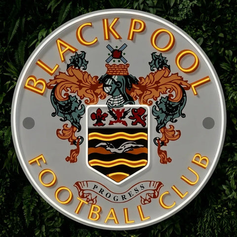 Blackpool Fc Crest Neon Sign
