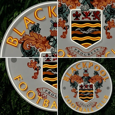 Blackpool Fc Crest Neon Sign