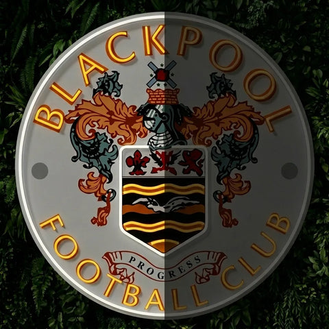 Blackpool Fc Crest Neon Sign