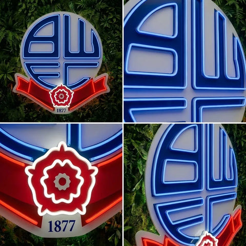 Bolton Wanderers Crest Neon Sign