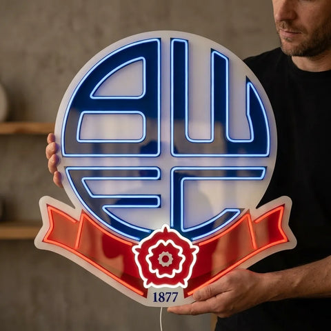 Bolton Wanderers Crest Neon Sign