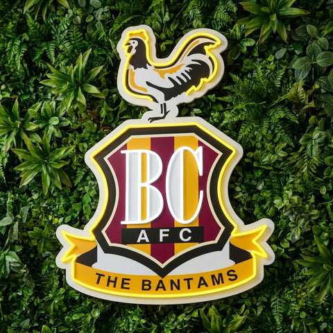 Bradford City Crest Neon Sign