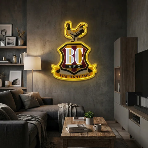 Bradford City Crest Neon Sign