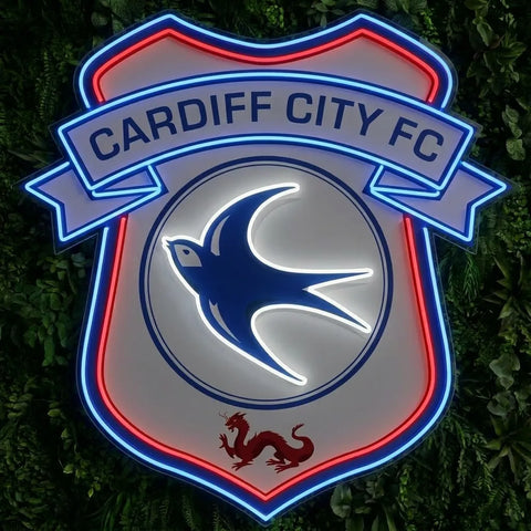 Cardiff City Crest Neon Sign