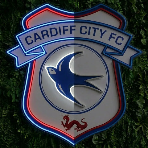Cardiff City Crest Neon Sign
