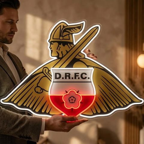 Doncaster Rovers Crest Neon Sign