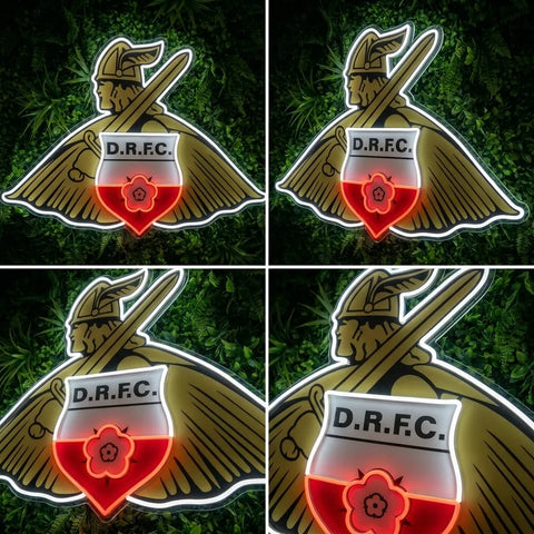 Doncaster Rovers Crest Neon Sign