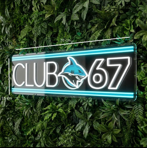 CLUB 67 Neon Sign