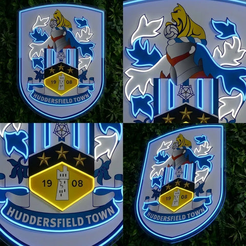 Huddersfield Town Crest Neon Sign