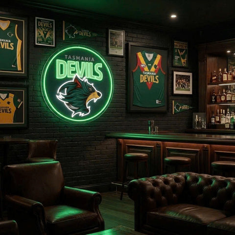 Tasmania Devils Neon Sign