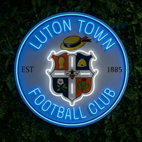 Luton Town Wappen Neonreklame