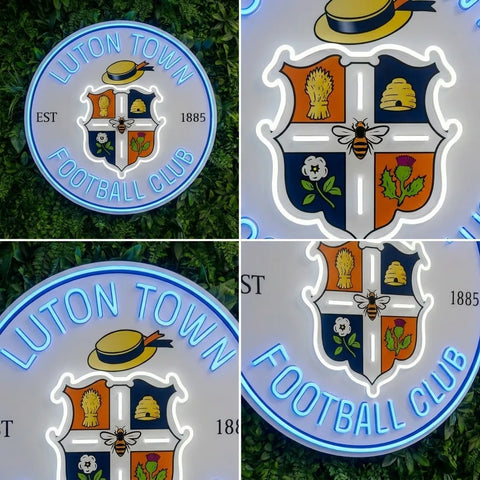 Luton Town Wappen Neonreklame