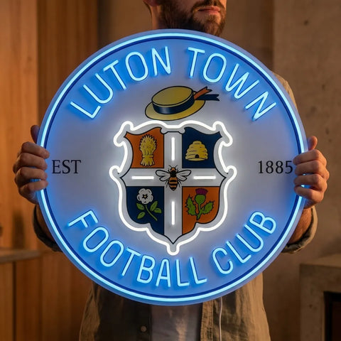 Luton Town Wappen Neonreklame