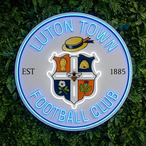 Luton Town Wappen Neonreklame