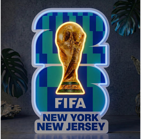 NY New Jersey FIFA Weltmeisterschaft 2026 Neonschild