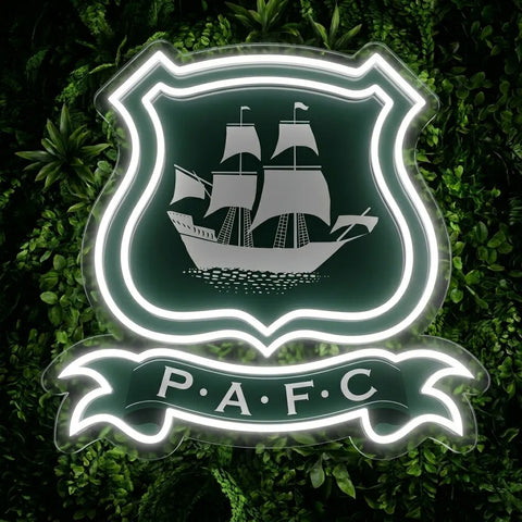 Plymouth Argyle Crest Neon Sign