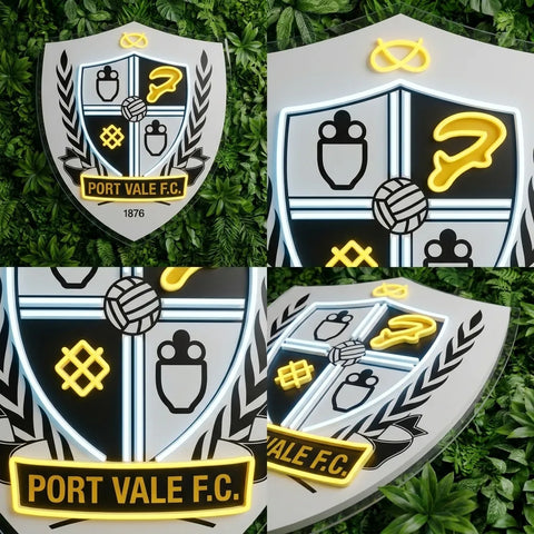 Port Vale FC Wappen Neonschild