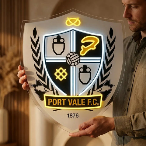 Port Vale FC Wappen Neonschild