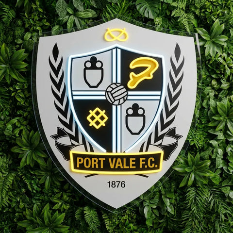 Port Vale FC Wappen Neonschild