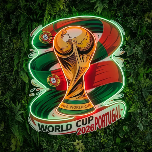 Portugal Nationalmannschaft Neon-Schild