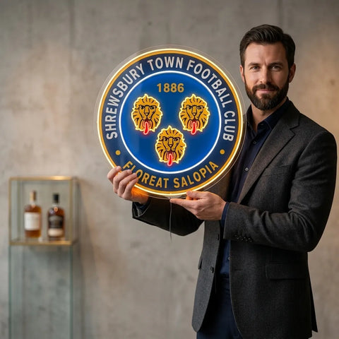 Shrewsbury Town Neon Sign
