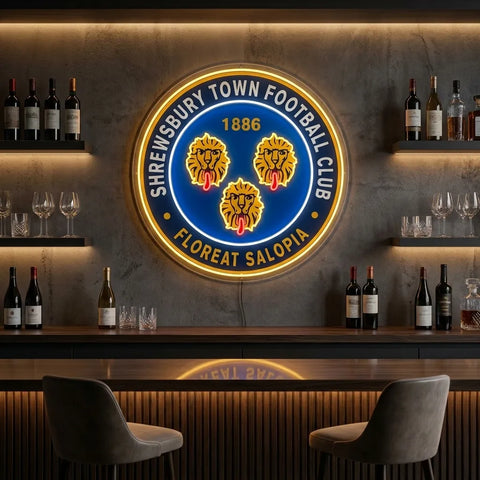 Shrewsbury Town Neon Sign