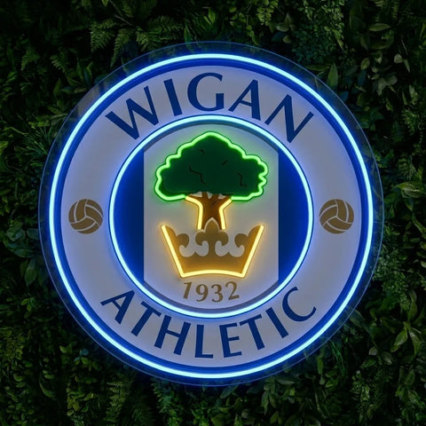 Wigan Athletic Vereinswappen-Neonschild