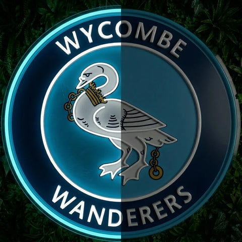 Wycombe Wanderers Crest Neon Sign