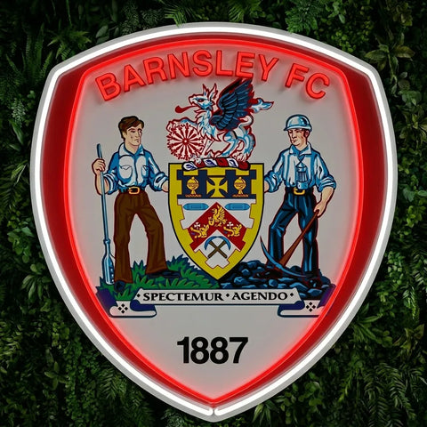 Barnsley FC Crests Neon Sign
