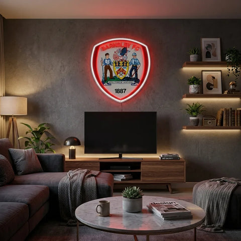 Barnsley FC Crests Neon Sign