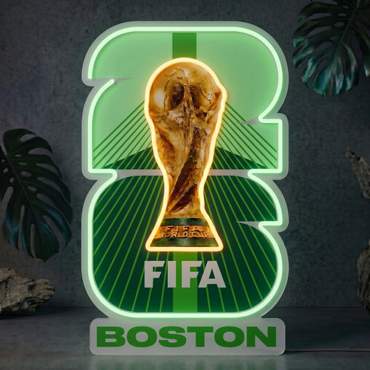 Boston 2026 FIFA World Cup Neonschild