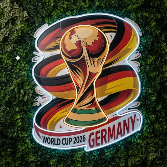 Deutschland Nationalmannschaft Neonreklame
