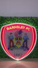 Neon-Schild mit Wappen des FC Barnsley