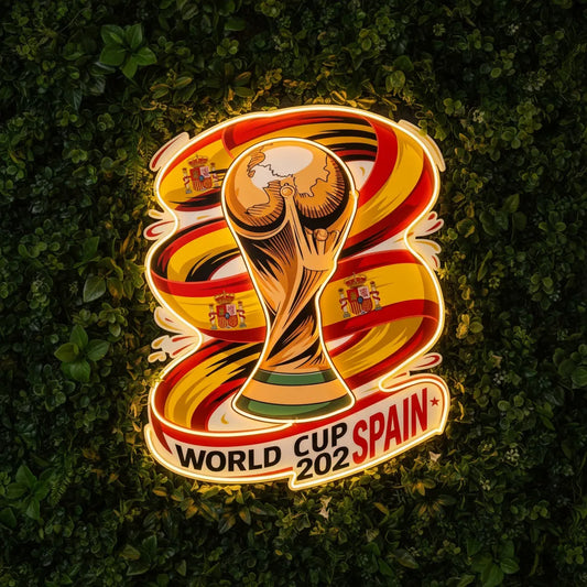 Spanische Fußballnationalmannschaft Neonschild