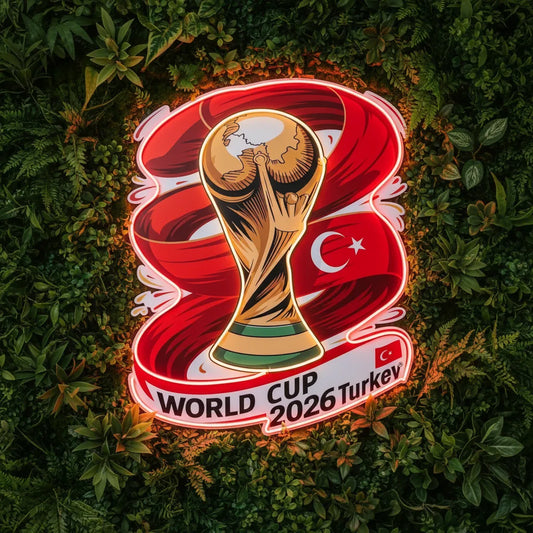Neon-Schild der türkischen Nationalmannschaft