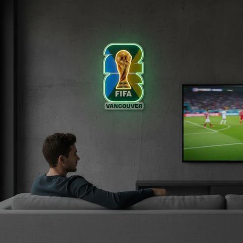 Vancouver FIFA World Cup City Neon Sign