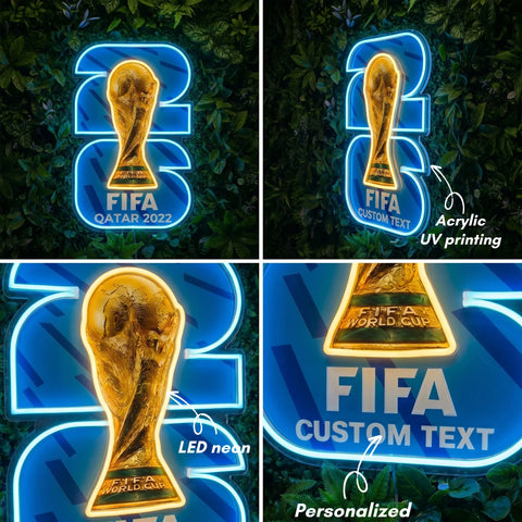World Cup Neon Sign - HOUSTON